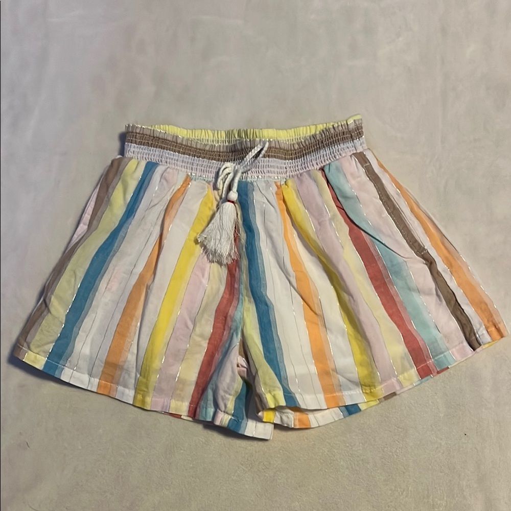 Peek Yellow and Blue Striped Summer Shorts